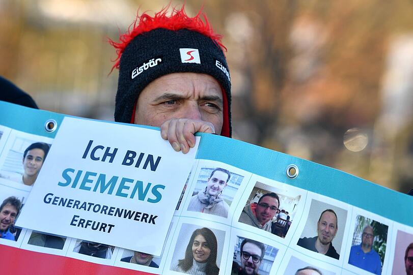 Bei der Jahreshauptversammlung von Siemens am Mittwoch kam es zu Protesten.