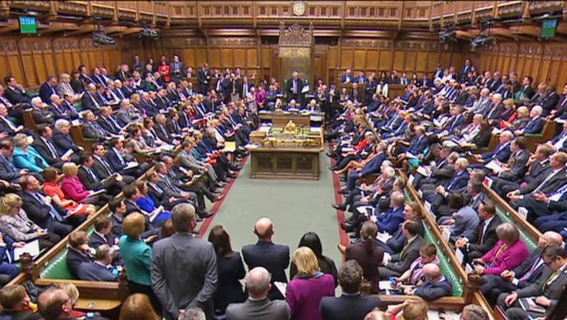 Blick auf das britische Parlament während einer Fragestunde (Archiv). Blick auf das britische Parlament während einer Fragestunde (Archiv).