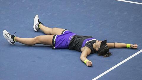 Bianca Andreescu war nach ihrem ersten Triumph bei einem Grand-Slam-Turnier überwältigt.
