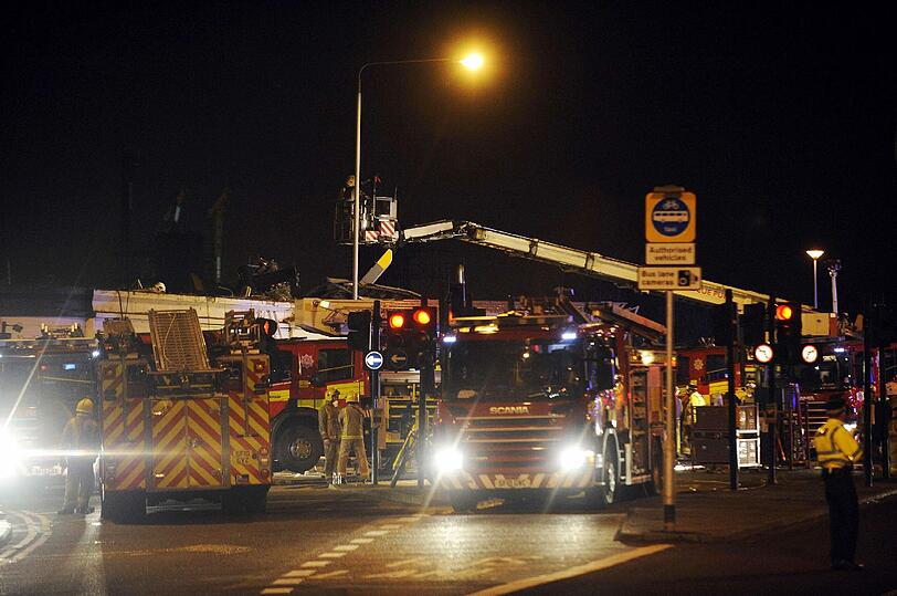 Bilder von der Unfallstelle in Glasgow.