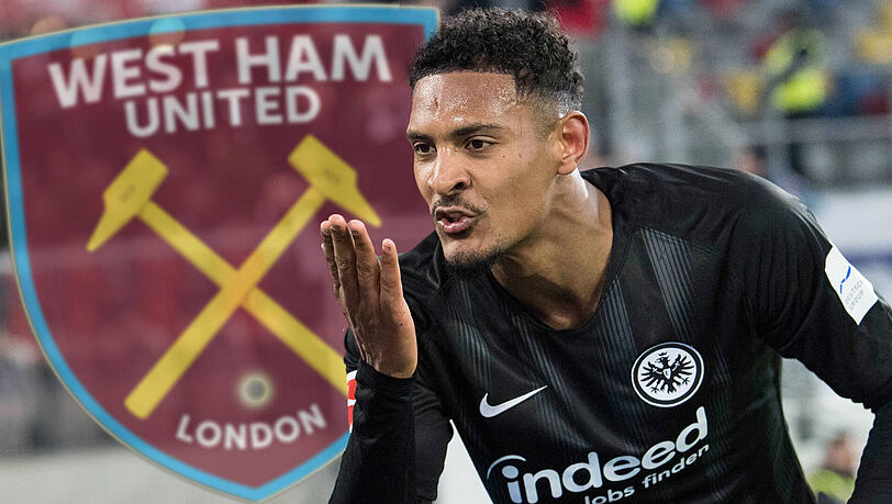 Von Eintracht Frankfurt zu West Ham United: Sebastien Haller. Von Eintracht Frankfurt zu West Ham United: Sebastien Haller.