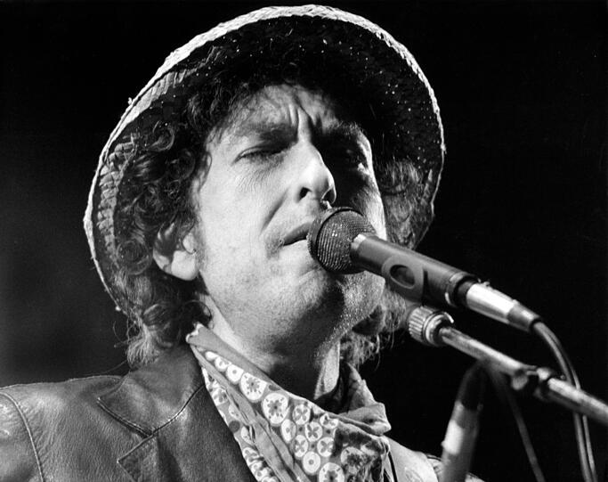 Bob Dylan trat am 03.06.1984 bei einem Open-Air-Konzert im Olympiastadion auf.