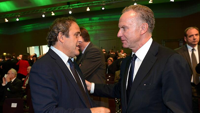 Michel Platini (l.) und Karl-Heinz Rummenigge. Michel Platini (l.) und Karl-Heinz Rummenigge.