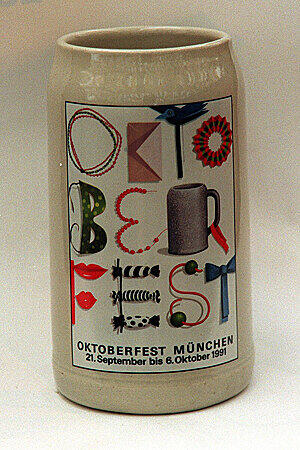 Der offizielle Wiesn-Krug von 1991.