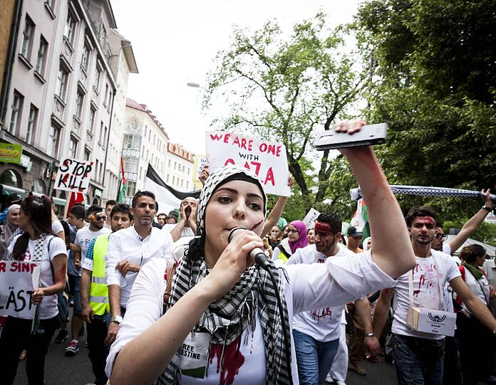 Pro-Palästina-Demo in der Münchner City: Die Bilder.
