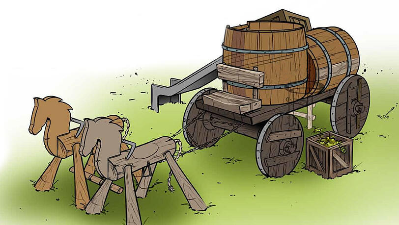 Die Spielgeräte nehmen Bezug auf die Historie. Die Spielgeräte nehmen Bezug auf die Historie.
