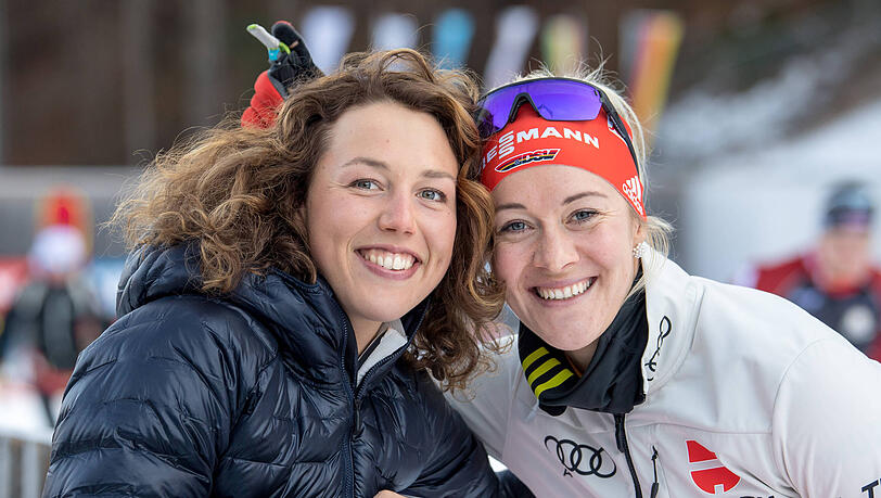 Zuletzt als ZDF-Expertin unterwegs: Laura Dahlmeier, hier mit Maren Hammerschmidt. Zuletzt als ZDF-Expertin unterwegs: Laura Dahlmeier, hier mit Maren Hammerschmidt.