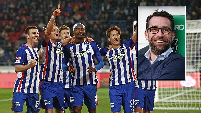 Michael Preetz (kleines Bild) ist mit 93 Toren noch immer Rekordtorschütze von Hertha BSC. Seit 2009 ist er Manager bei den Berlinern. Michael Preetz (kleines Bild) ist mit 93 Toren noch immer Rekordtorschütze von Hertha BSC. Seit 2009 ist er Manager bei den Berlinern.