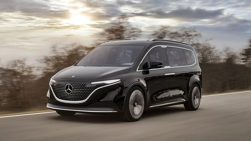 Eleganz und Nutzwert auf fast fünf Metern Länge: der Mercedes Concept EQT als Vorbote der neuen T-Klasse.
