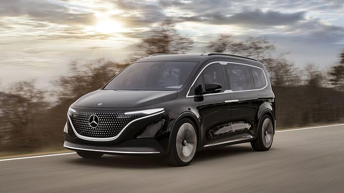 Eleganz und Nutzwert auf fast fünf Metern Länge: der Mercedes Concept EQT als Vorbote der neuen T-Klasse.