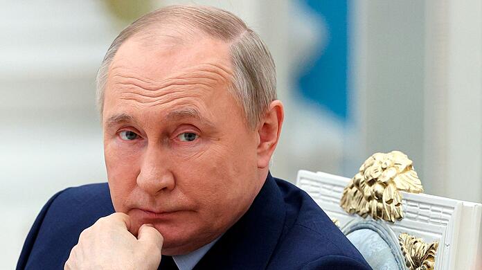 Kremlchef Wladimir Putin während einer Sitzung in Moskau.