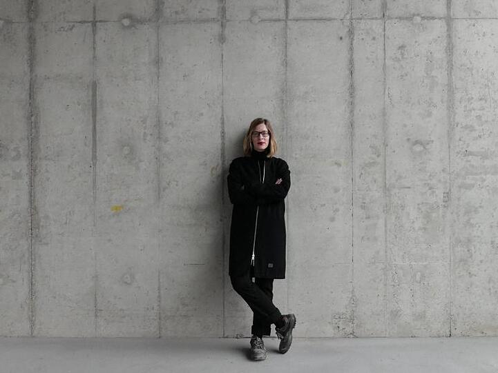 Dr. Claudia Perren, Direktorin der Stiftung Bauhaus Dessau, im dem Rohbau des Bauhausmuseums in Dessau-Roßlau.