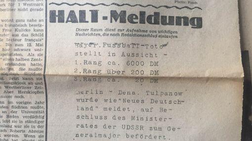 Die sogenannte "HALT-Meldung" &ndash; für die allerletzten Nachrichten.