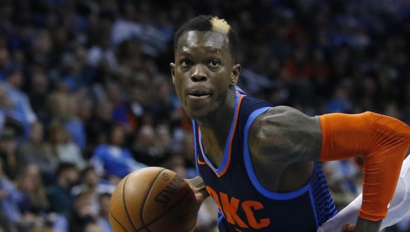 Dennis Schröder spielte stark auf. Dennis Schröder spielte stark auf.