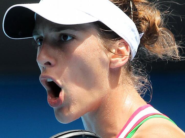 Andrea Petkovic sorgte am Samstag in Maribor mit einiger Mühe für die Führung.
