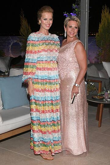 Eva Herzigová mit Silke Remus