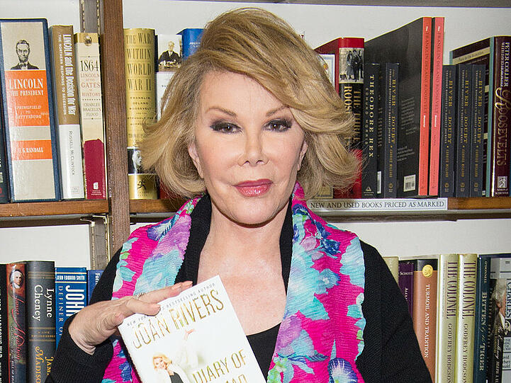 Joan Rivers starb am 4. September 2014 nach einem Eingriff an ihren Stimmbändern