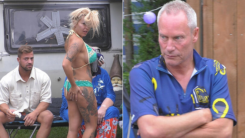 "Promi Big Brother": Kritischer Blick auf Gingers (li.) Kehrseite von Jürgen Trovato (re.)