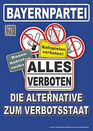 Ist bald alles verboten? Die Angst vieler Menschen vor grenzenloser staatlicher Bevormundung wird hier prägnant auf den Punkt gebracht.