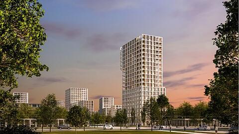 Urban und dicht bebaut - so soll die neue Siedlung an der Bayernkaserne einmal aussehen.