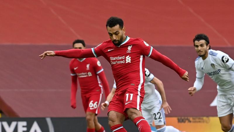 Liverpools Mohamed Salah erzielte zwei seiner drei Tore per Elfmeter.