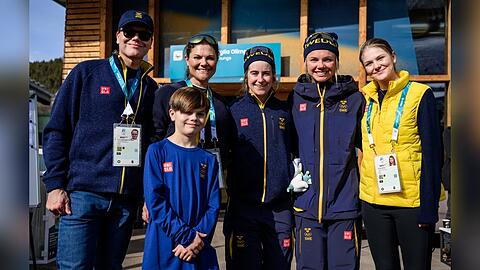 Kronprinzessin Victoria zeigte sich am letzten Tag der Winterspiele mit ihrer Familie.