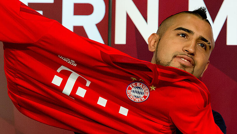 Auf Anhieb im Bayern-Kader: Arturo Vidal Auf Anhieb im Bayern-Kader: Arturo Vidal