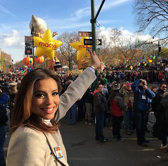 Eva Longoria bei der traditionellen "Macys"-Parade in New York.