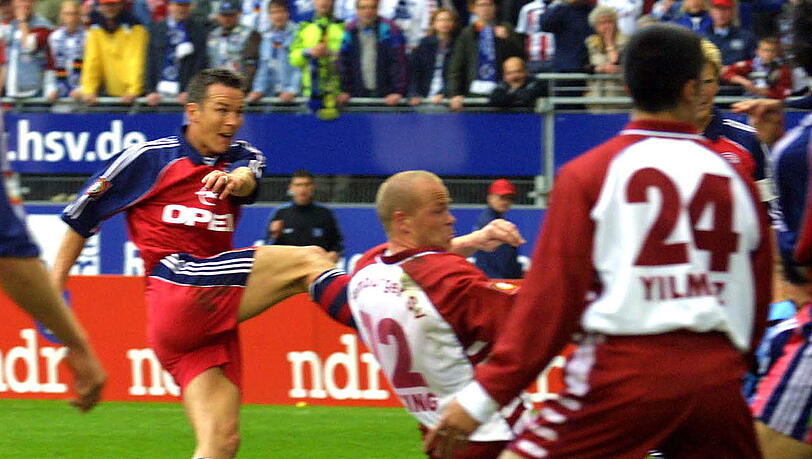 Schuss in die Geschichtsbücher: Patrick Andersson schießt den FC Bayern 2001 zur legendären Last-Minute-Meisterschaft Schuss in die Geschichtsbücher: Patrick Andersson schießt den FC Bayern 2001 zur legendären Last-Minute-Meisterschaft
