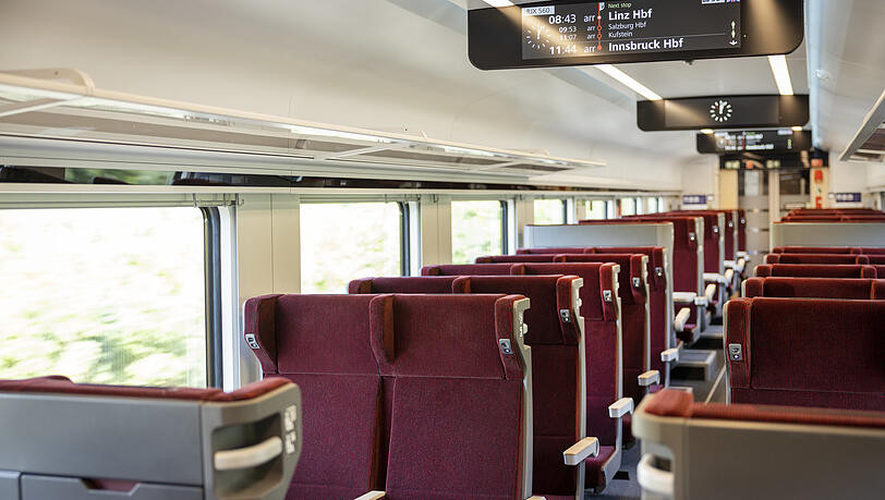 Die ÖBB verspricht auch in der Economy-Klasse viel Komfort. Die ÖBB verspricht auch in der Economy-Klasse viel Komfort.