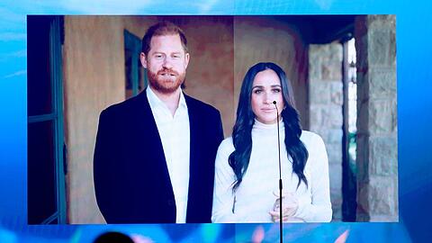 Prinz Harry und Herzogin Meghan meldeten sich bei den NAACP Image Awards per Videobotschaft zu Wort.