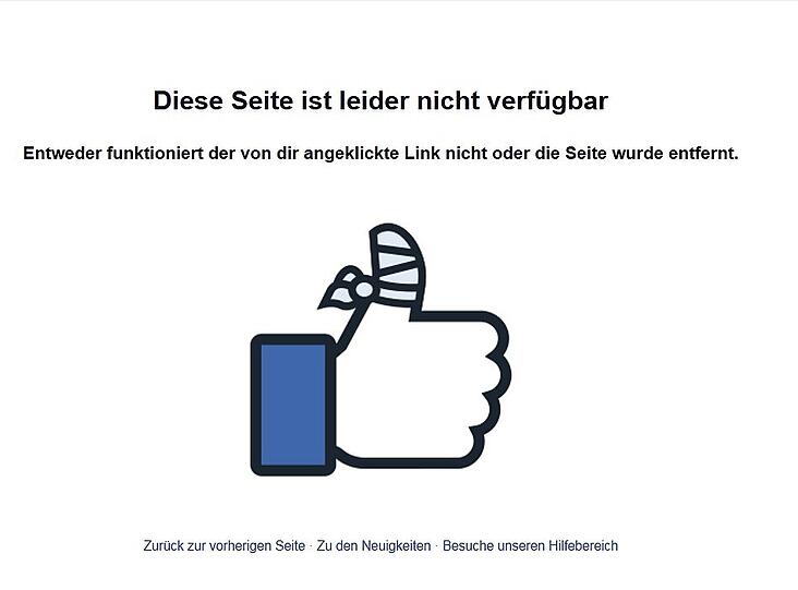 &bdquo;Leider nicht verfügar&ldquo;: Hier stand der von der AfD manipulierte Artikel.