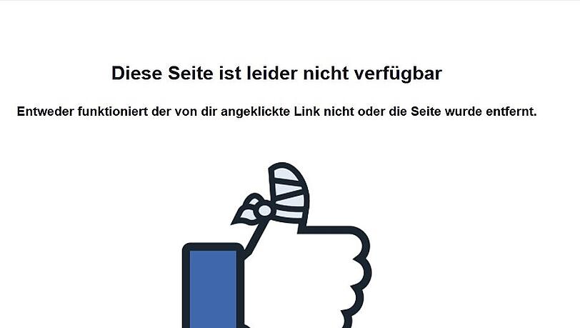 &bdquo;Leider nicht verfügar&ldquo;: Hier stand der von der AfD manipulierte Artikel.