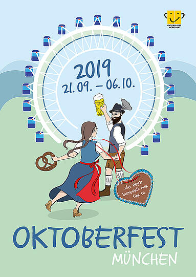 Welches Motiv wird zum Wiesnplakat 2019? 52 Motive stehen insgesamt online zur Auswahl.
