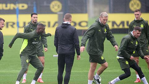 Die letzte Einheit vor dem Spiel in Madrid fand in Dortmund statt.