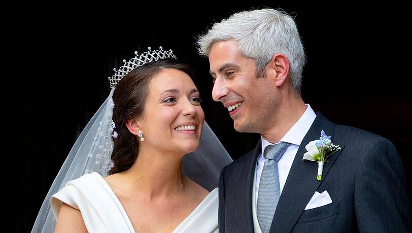 Prinzessin Alexandra von Luxemburg und Nicolas Bagory bei ihrer Hochzeit - jetzt erwarten sie ihr zweites Kind.