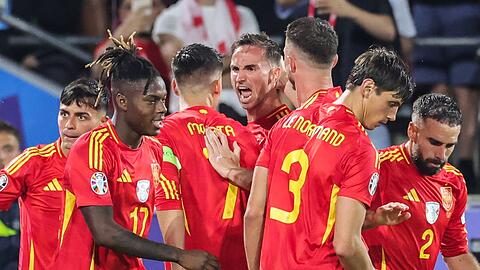 Erst nach hartem Kampf setzte sich Spanien gegen Georgien durch.
