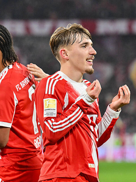 Bald Nationalspieler? Bayern-Youngster Lennart Karl gl&auml;nzt auch gegen Mainz 05.