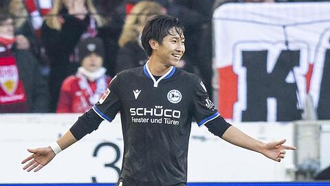 Bielefelds Matchwinner Masaya Okugawa.