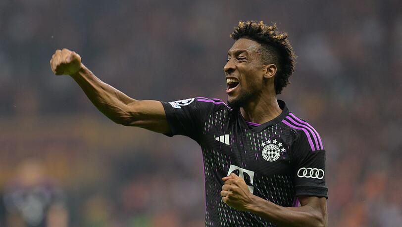 Sorgte in der achten Minute für das 1:0 der Münchner: Kingsley Coman. Sorgte in der achten Minute für das 1:0 der Münchner: Kingsley Coman.