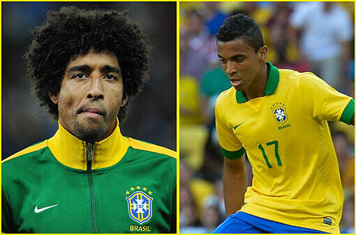 Sind wieder für Brasiliens National-Team im Einsatz: Dante und Liuz Gustavo.