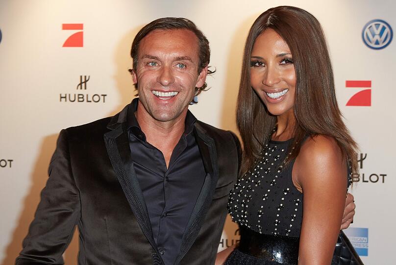 Fußball-Trainer Thomas Doll und seine Freundin, das Model Kristin Kossi