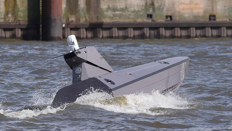 Das Rheinmetall-Drohnenboot ist 8,5 Meter lang. (Archivbild)