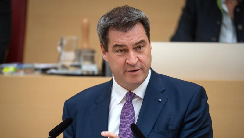 Markus Söder (CSU), Ministerpräsident von Bayern, gibt im Plenarsaal während der Landtagssitzung eine Regierungserklärung ab. Foto: Sina Schuldt/Archivbild Markus Söder (CSU), Ministerpräsident von Bayern, gibt im Plenarsaal während der Landtagssitzung eine Regierungserklärung ab. Foto: Sina Schuldt/Archivbild