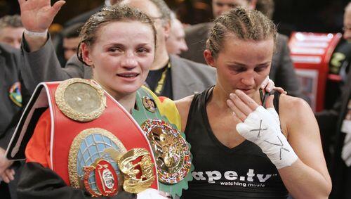 Ina Menzer (l.) hat ihren Titel gegen Esther Shouten verteidigt. Ina Menzer (l.) hat ihren Titel gegen Esther Shouten verteidigt.