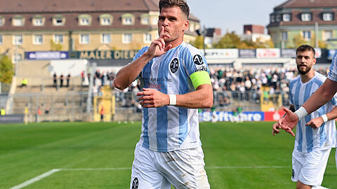 Traf am Samstagnachmittag gegen Ansbach: TSV-1860-St&uuml;rmer Florian Niederlechner.