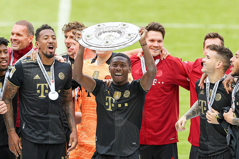David Alaba gewann mit den Bayern zehn Mal die Deutsche Meisterschaft
