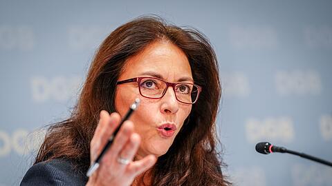 DGB-Chefin Yasmin Fahimi ruft zur Teilnahme an den Betriebsratswahlen auf. (Archivbild)