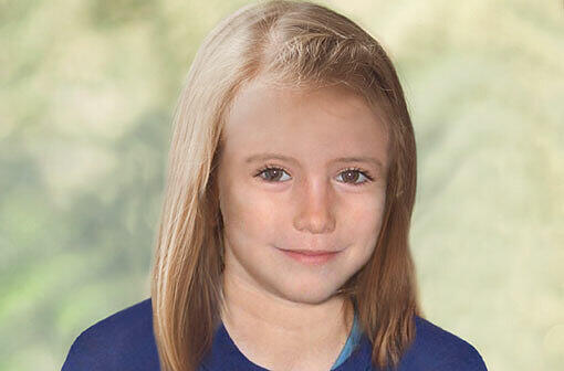 Ein sogenanntes Alterungsbild: So könnte Madeleine McCann heute aussehen, im Alter von 9 Jahren.