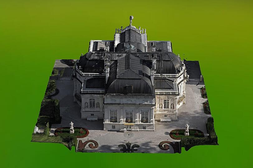 Vier Bauwerke sind als digitale Modelle online zu sehen - darunter Schloss Linderhof.
